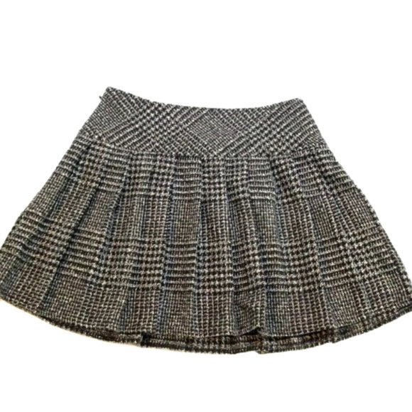 A-Line Wool Blend Pleated Mini Skirt XS *NWT* - Picture 2 of 9